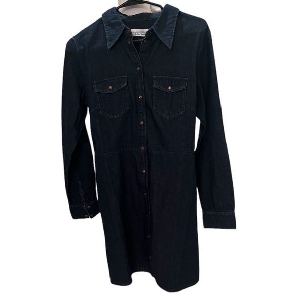 Paris Atelier & Other Stories Blue & Denim Mini Shirt Dress Size 10. NWT - Picture 2 of 10